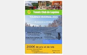 Tournoi d'Hiver du 12/01 au 01/02/2015