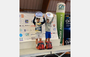 1ère victoire en double pour Tristan au Tournoi Europe d'Auray : N°1 mondial des tournois 12 ans