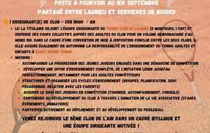 💥 Le TC Lagnieu recrute 💥