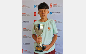 Tristan Ducros sacré Champion Régional 13/14 ans !