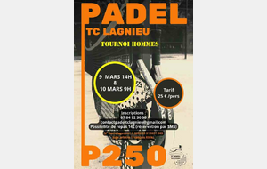 Tournoi Padel P250 Hommes