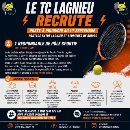 💥 Le TC Lagnieu recrute 💥