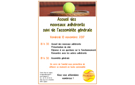 Assemblée Générale du TC Lagnieu