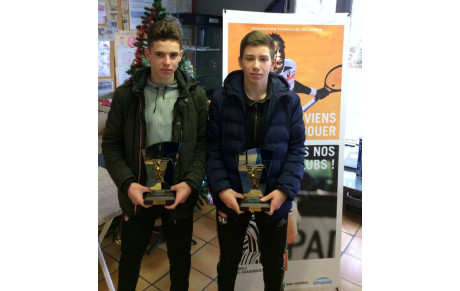Victoire de Cédric et Thomas au Tournoi jeunes d'Oyonnax