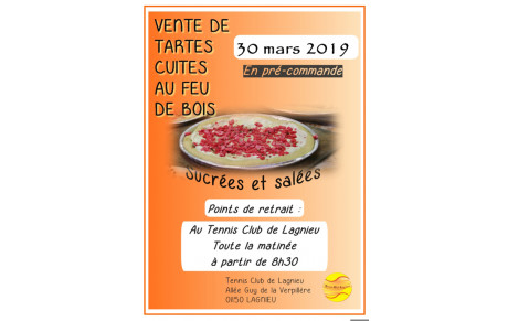Vente de tartes sucrées et salées