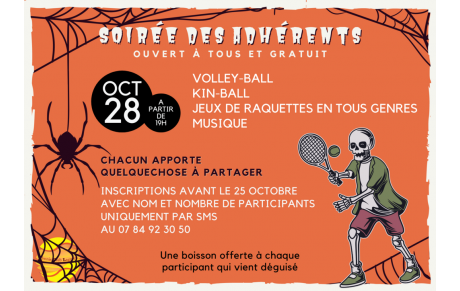 Grande soirée des adhérents