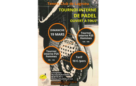 1er tournoi interne de Padel 2023 