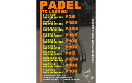 Tournois de Padel à Lagnieu