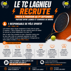 💥 Le TC Lagnieu recrute 💥